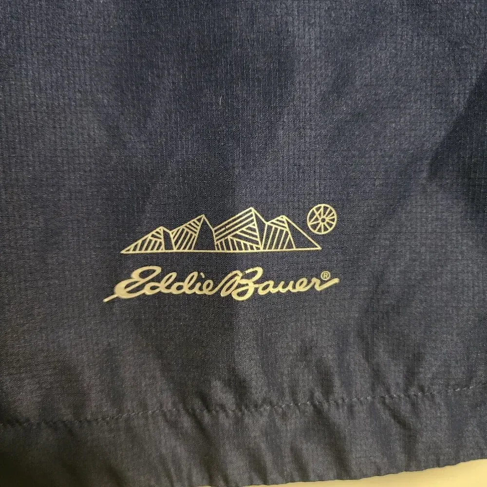 Eddie Bauer Blue & Green Rain Jacket Unisex Kids Size Medium 10/12